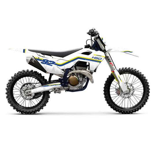 KIT DÉCO SEMI-PERSO HUSQVARNA BLEU/JAUNE