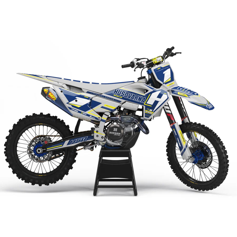 KIT DÉCO SEMI-PERSO HUSQVARNA GRIS ET BLEU