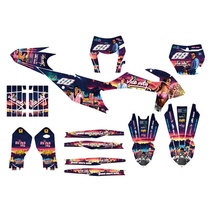 KIT DÉCO SEMI-PERSO KTM GTA VICE CITY