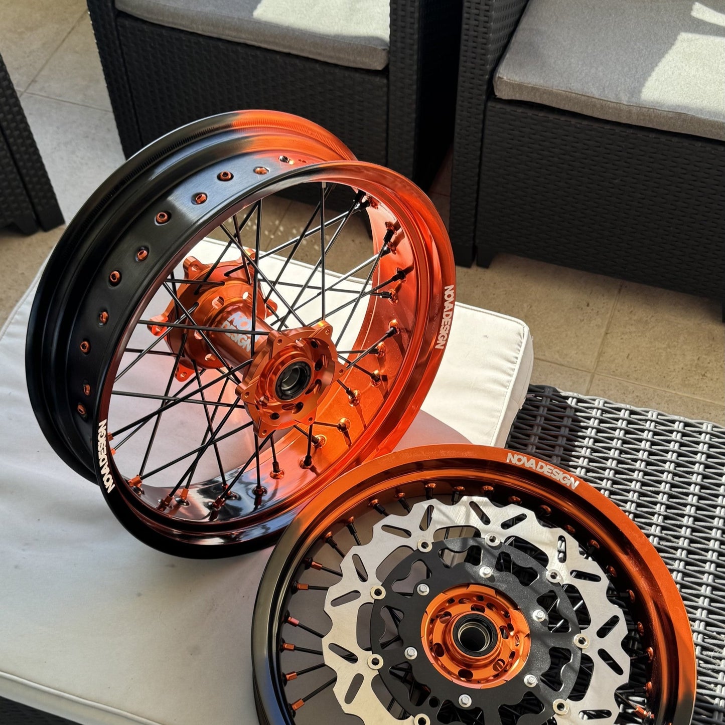 KIT COMPLET SUPERMOTARD BICOLORE DEGRADE