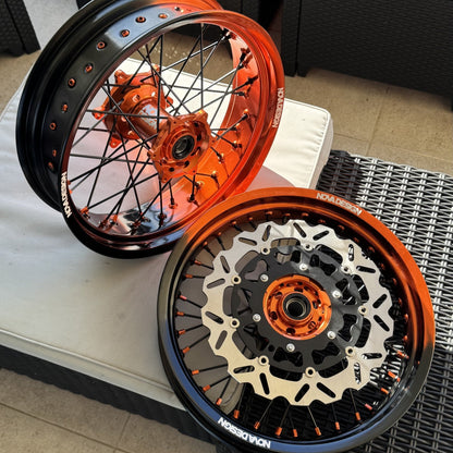KIT COMPLET SUPERMOTARD BICOLORE 100% PERSONNALISABLE